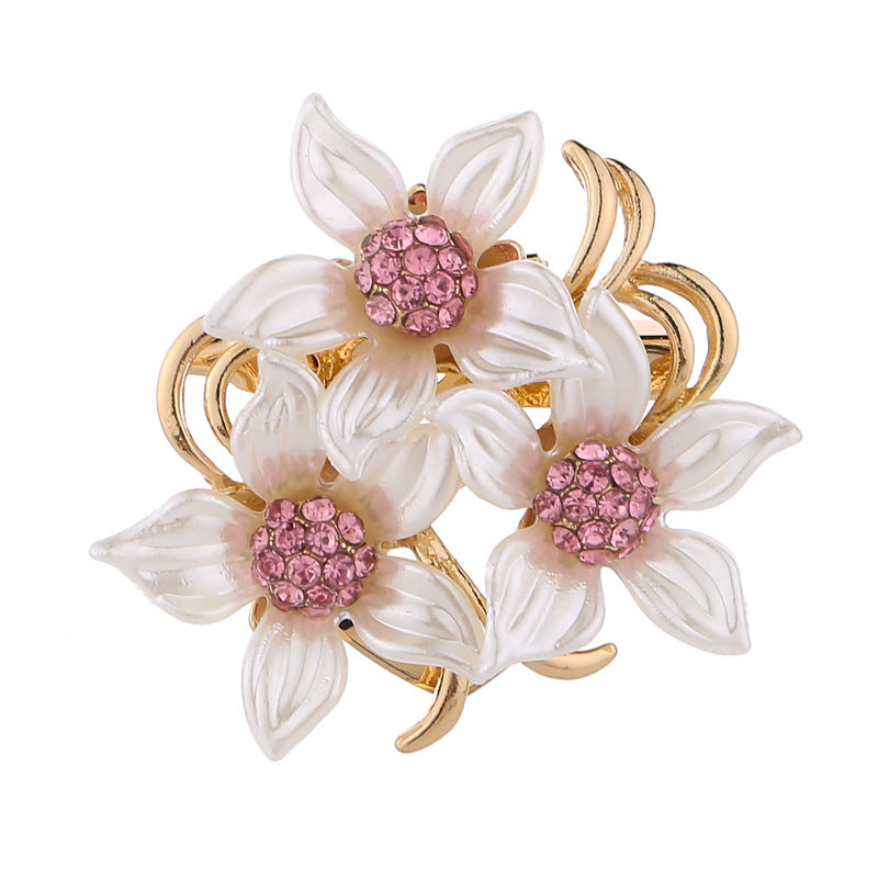 Close-up of stylish brooch pin