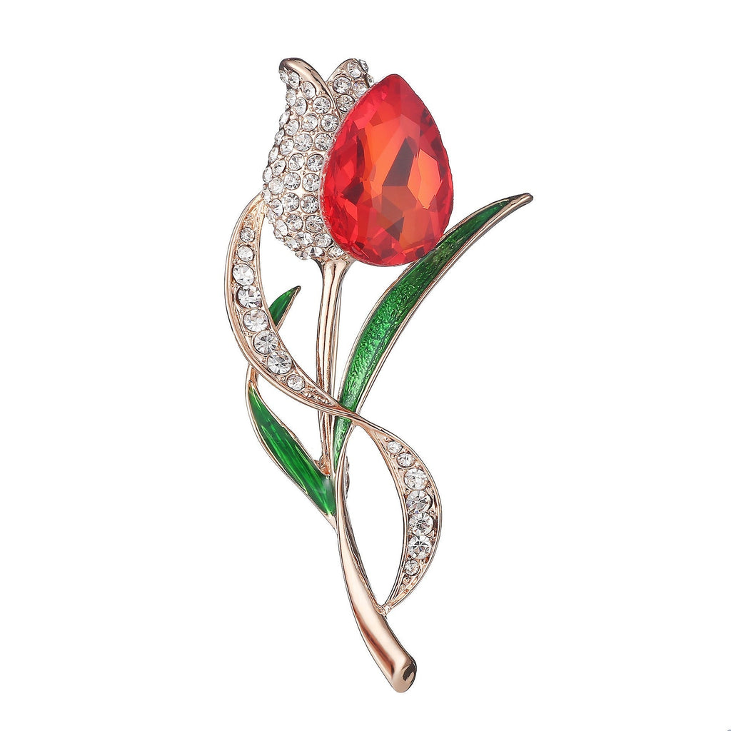 Gift presentation of elegant brooch
