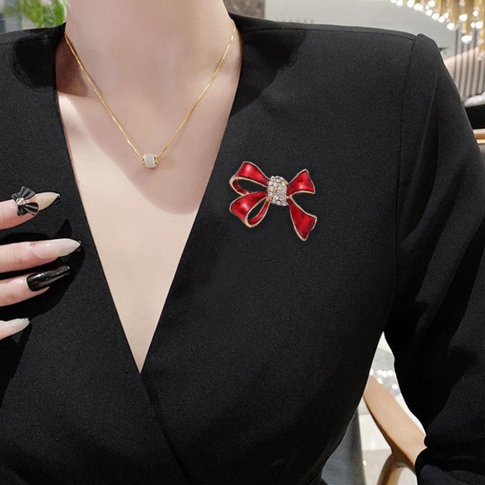 Stylish Alloy & Ribbon Brooch for Women Image 2