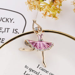 Versatile alloy pin brooch for casual wear