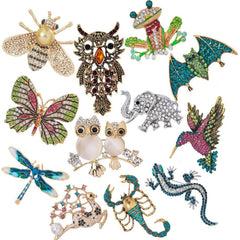 Unique dragonfly brooch showcase