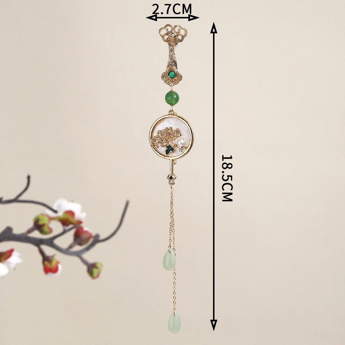 fashion brooch worn with dress outfit