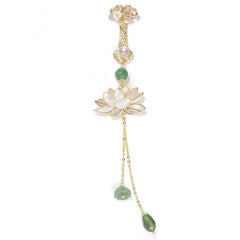goldfish leaf detail on brooch