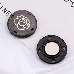 Magnetic button set displayed on white background