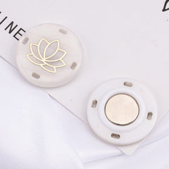 Invisible button set for easy closure solutions