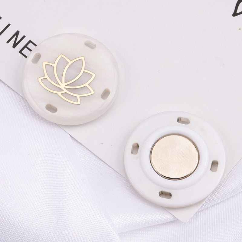 Invisible button set for easy closure solutions