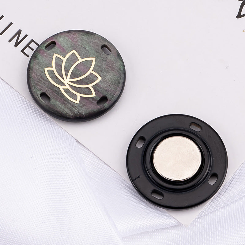 Magnetic buttons for bags and accessories