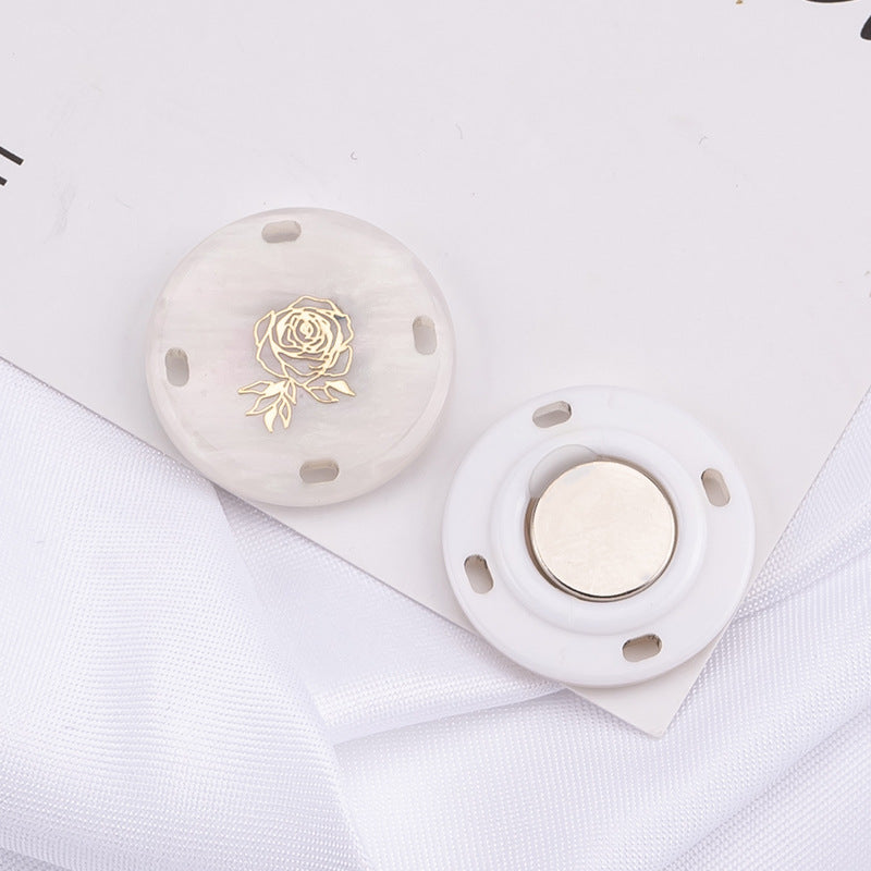 Magnetic button features for convenience