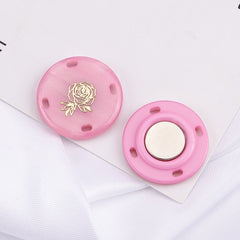 Magnetic button set displayed on white background