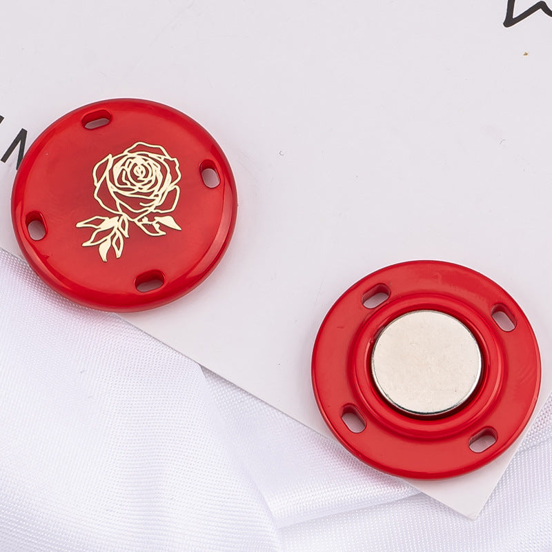 Invisible button set for easy closure solutions