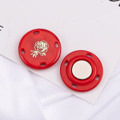 Magnetic buttons for bags and accessories