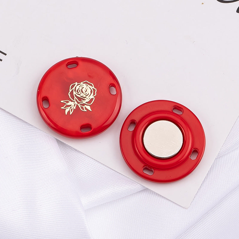 Magnetic buttons for bags and accessories