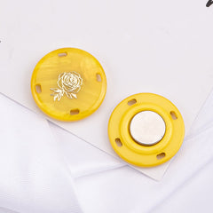 Durable plastic and magnet buttons for clothing