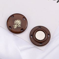 Magnetic button set displayed on white background