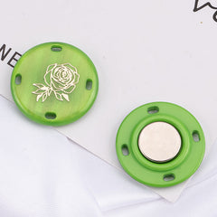 Invisible button set for easy closure solutions