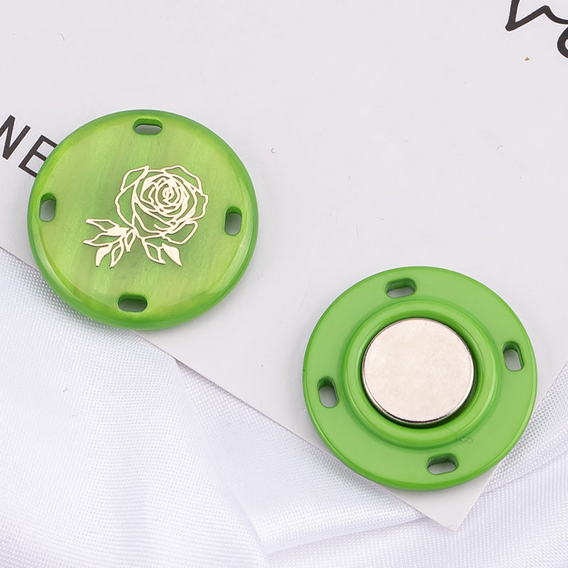 Invisible button set for easy closure solutions