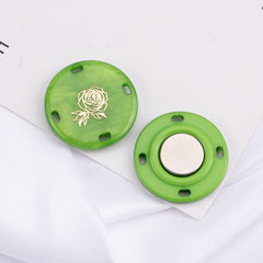 Magnetic buttons for bags and accessories
