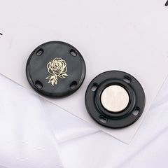 Durable plastic and magnet buttons for clothing