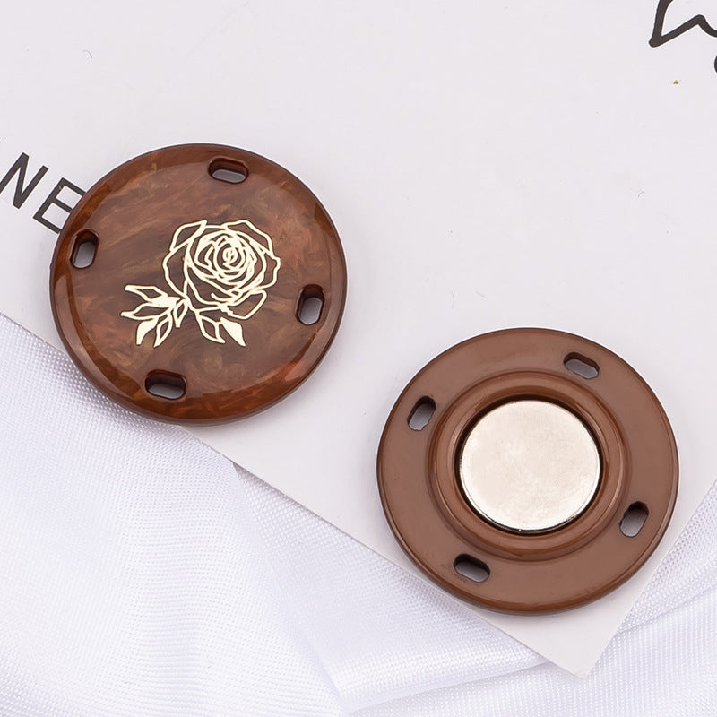 Demonstration of magnetic buttons on curtains