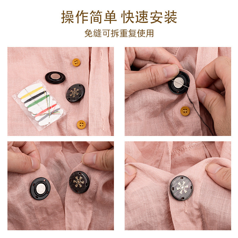 Variety of magnetic buttons for versatile uses