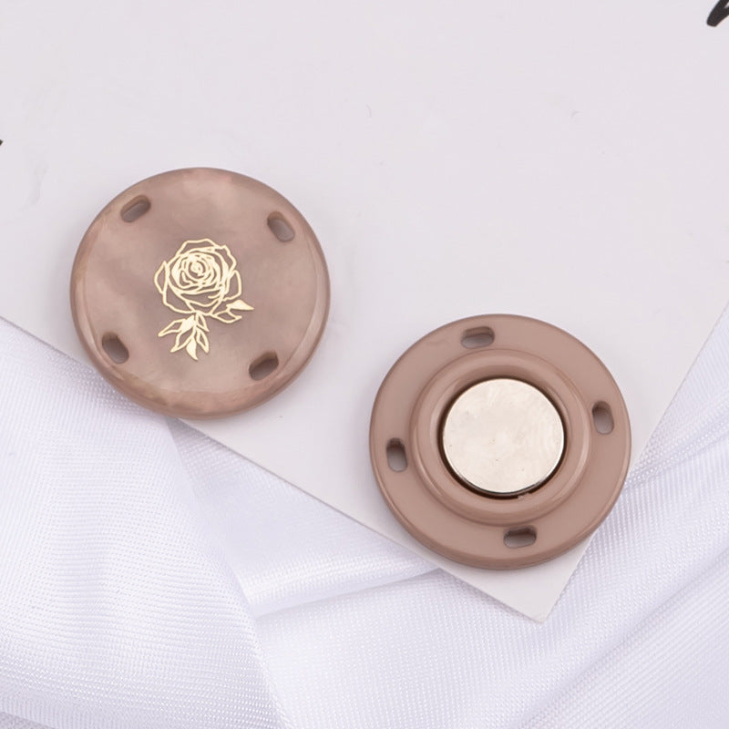 Magnetic button set displayed on white background