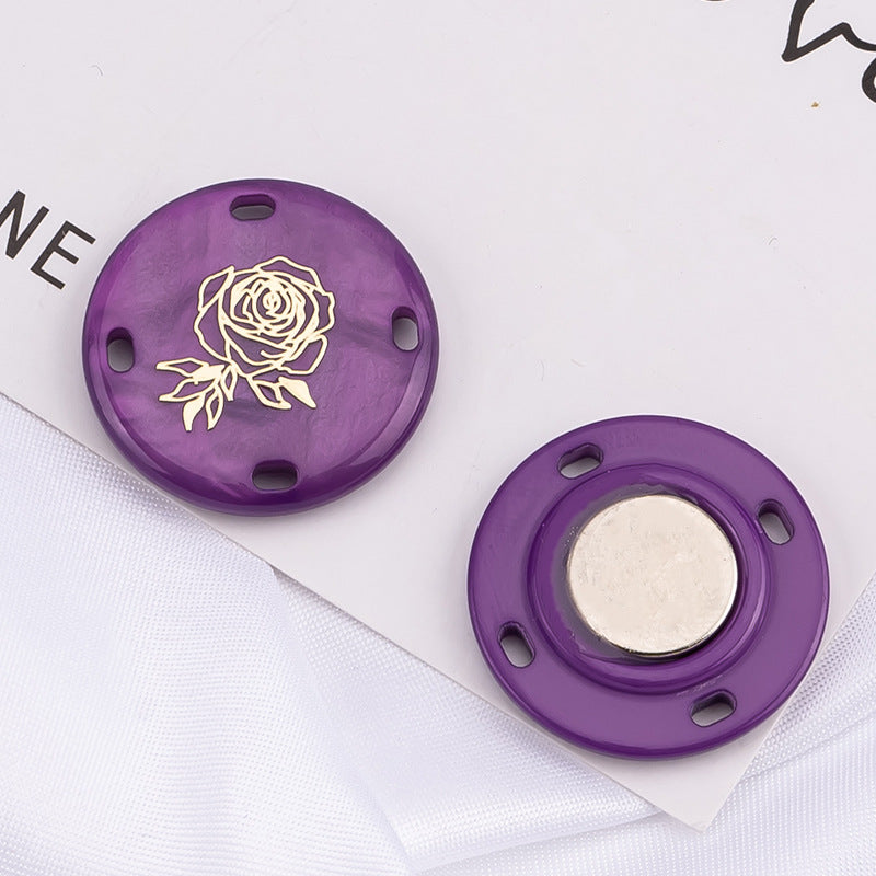 Invisible button set for easy closure solutions
