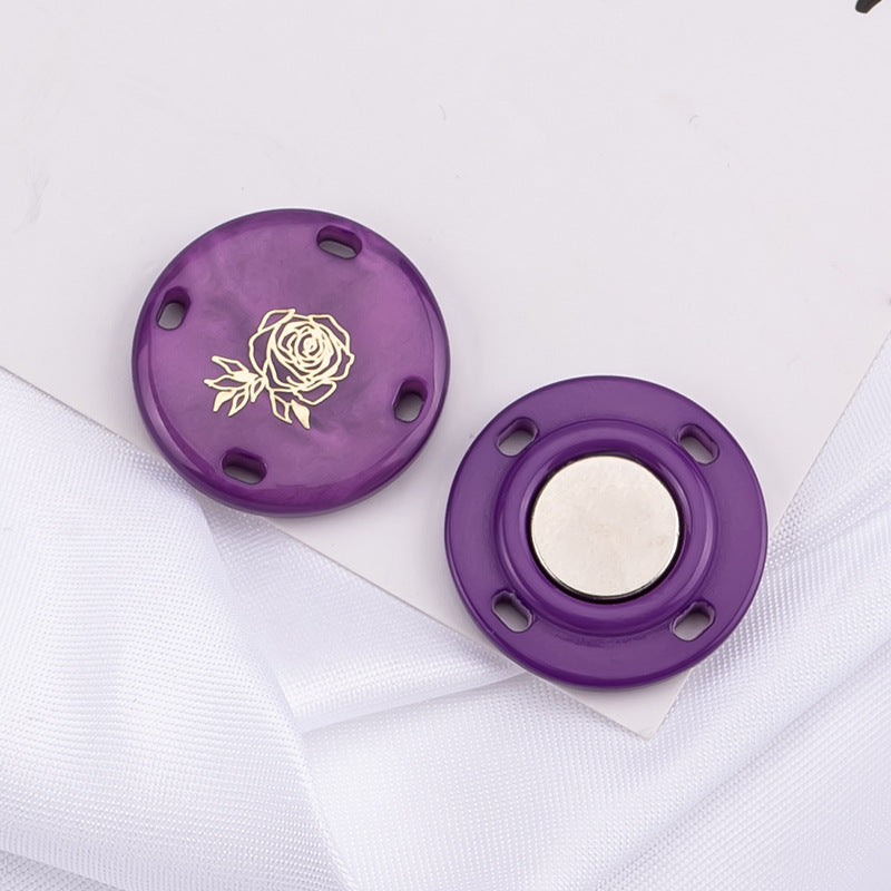 Magnetic buttons for bags and accessories