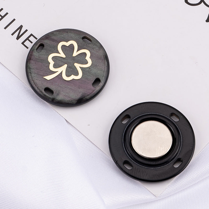 Durable plastic and magnet buttons for clothing