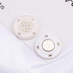 Demonstration of magnetic buttons on curtains