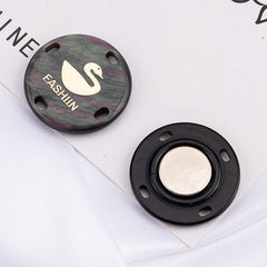 Magnetic button set displayed on white background