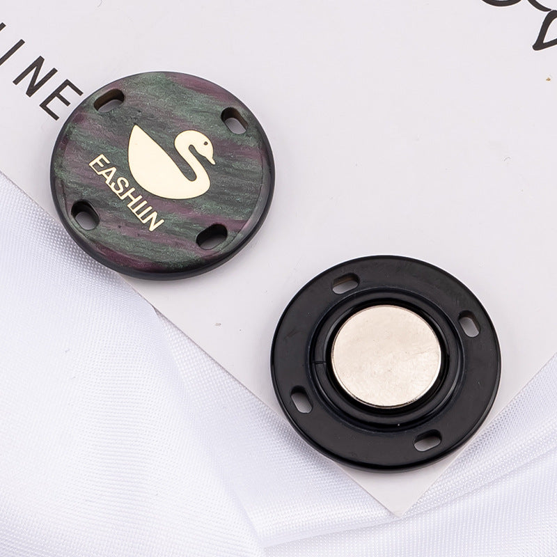 Magnetic button set displayed on white background