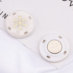 Invisible button set for easy closure solutions