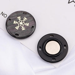 Magnetic buttons for bags and accessories