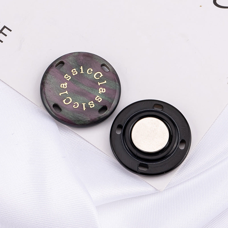 Magnetic button set displayed on white background