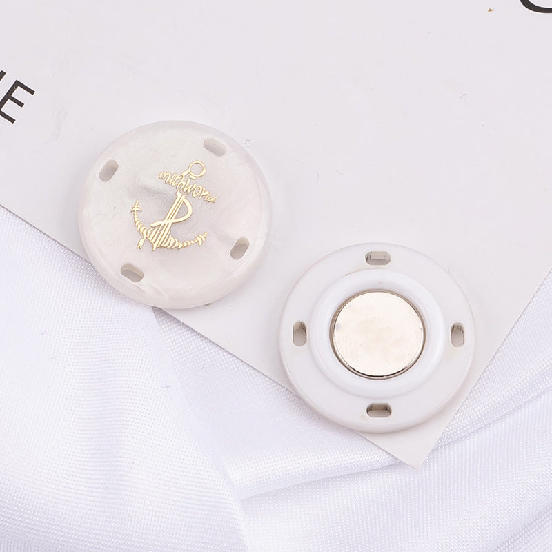 Demonstration of magnetic buttons on curtains