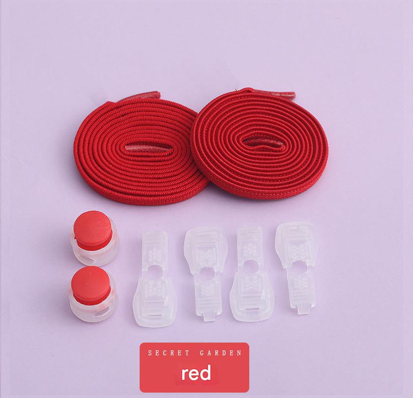 Various colour options for adjustable shoelaces