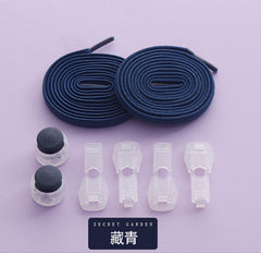Adjustable elastic lace clips for sneakers