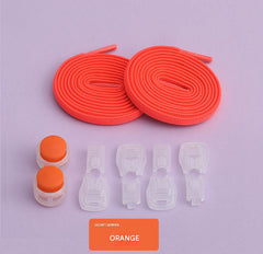 Various colour options for adjustable shoelaces