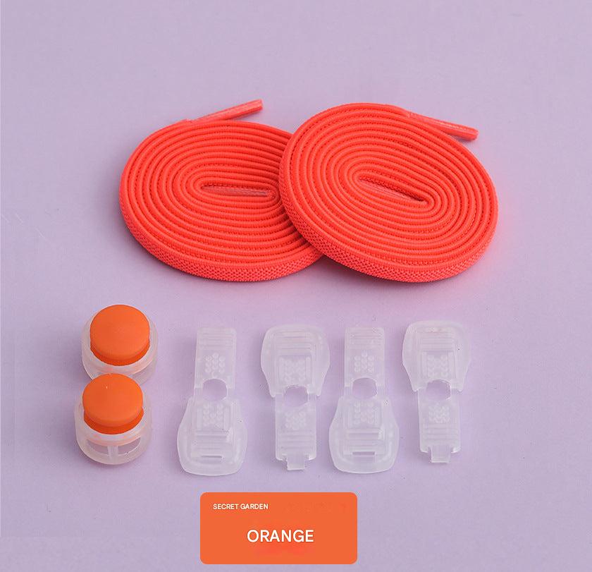 Various colour options for adjustable shoelaces