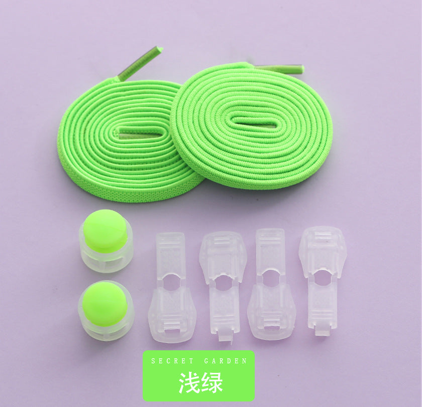 Adjustable elastic lace clips for sneakers