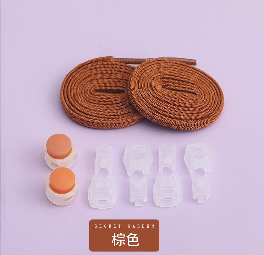 Colourful no-tie shoelaces for kids