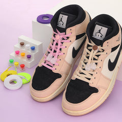 Colourful no-tie shoelaces for kids