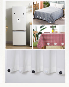 Magnetic curtain weights for secure tablecloths