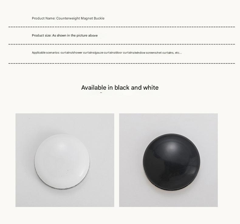 Magnetic weights on a table outdoors