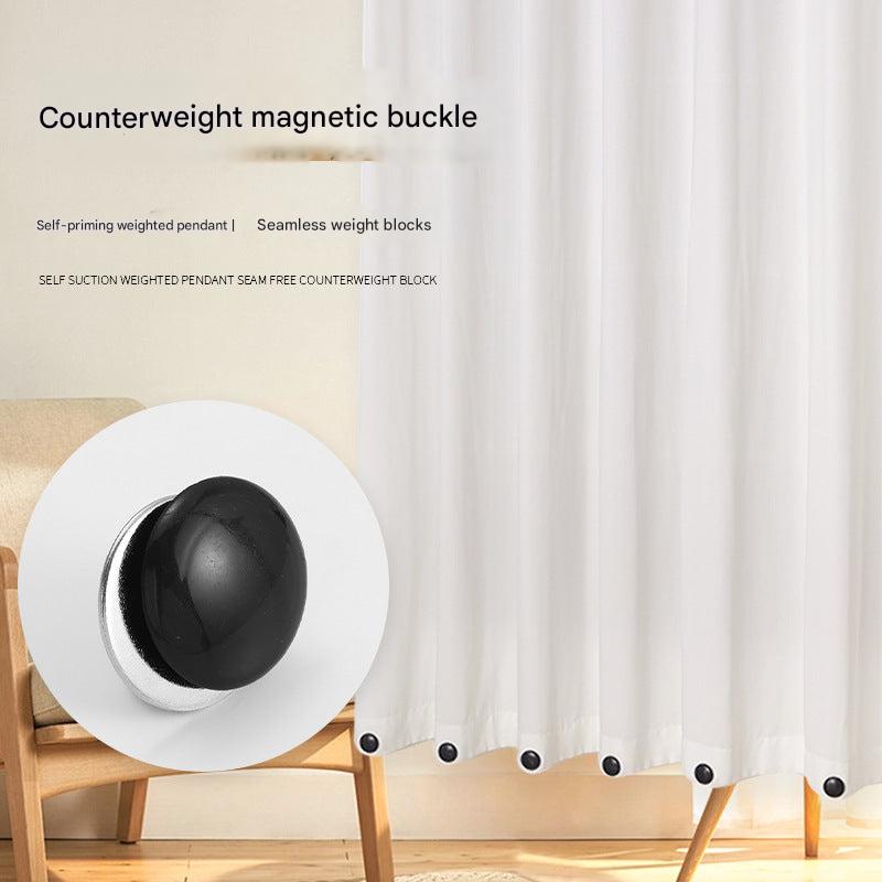 Magnetic curtain weights for secure tablecloths