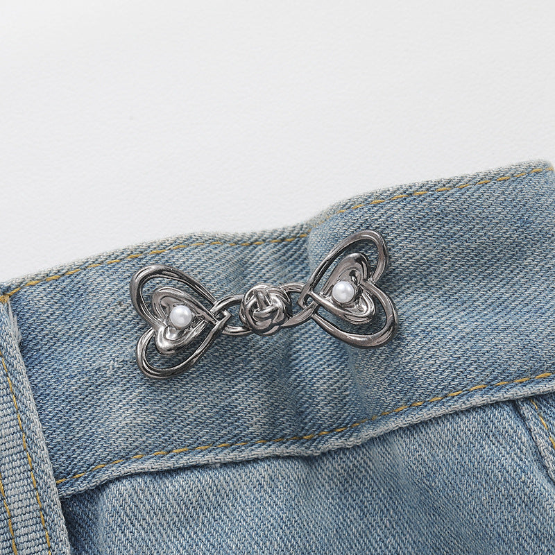 Versatile adjustable waist button for women's fashion