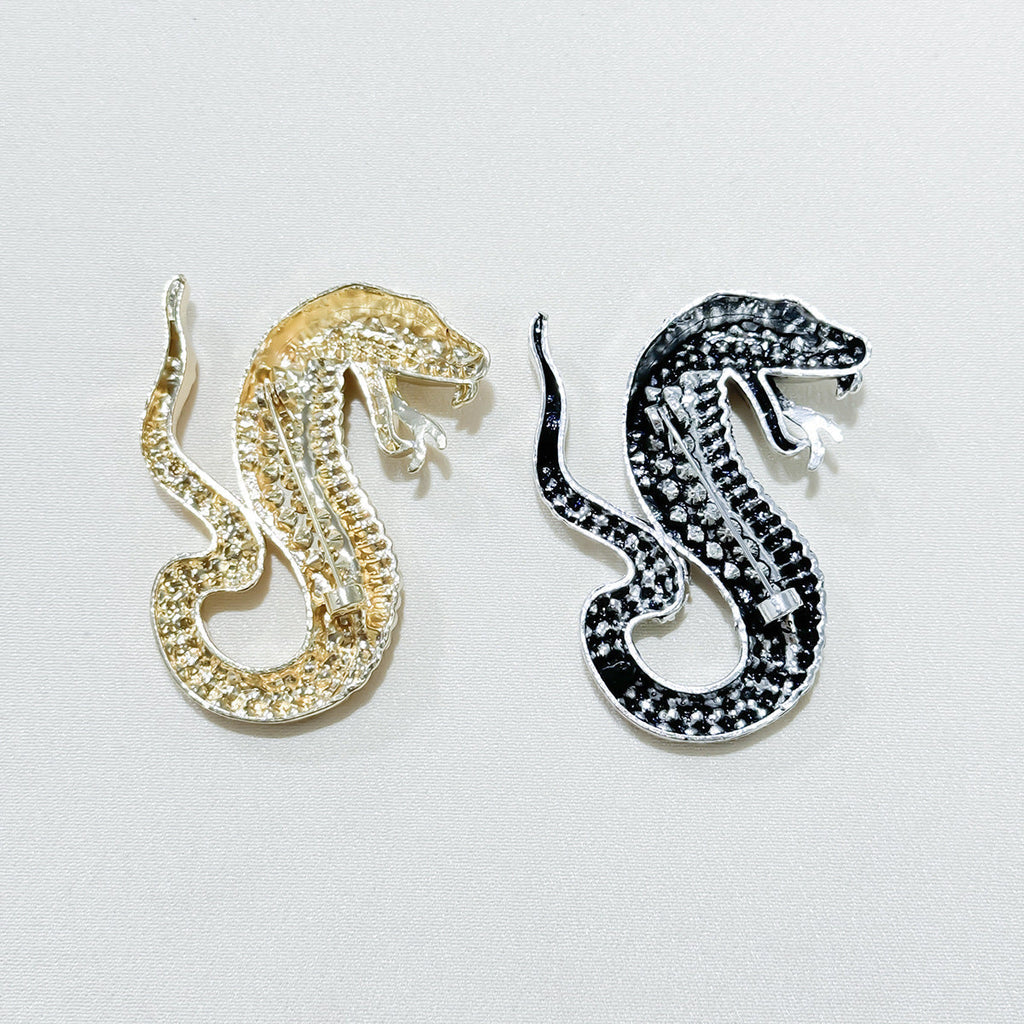 Vintage Snake Pin Accessory on Jacket