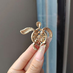 Charming Rhinestone Turtle Brooch accessories image 4