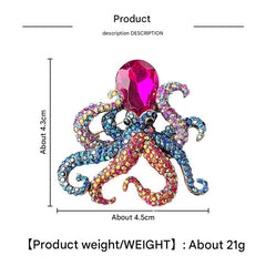 Women wearing Octopus Design Brooch