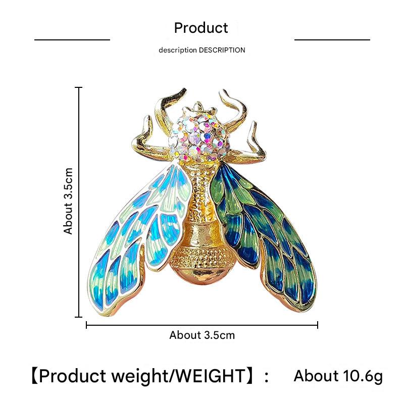 High-quality alloy bee pin with elegant design